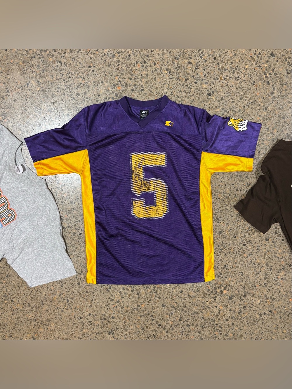 VTG Starter LSU Tigers Jersey (Men’s Medium) Purple, Yellow, Gold, 5